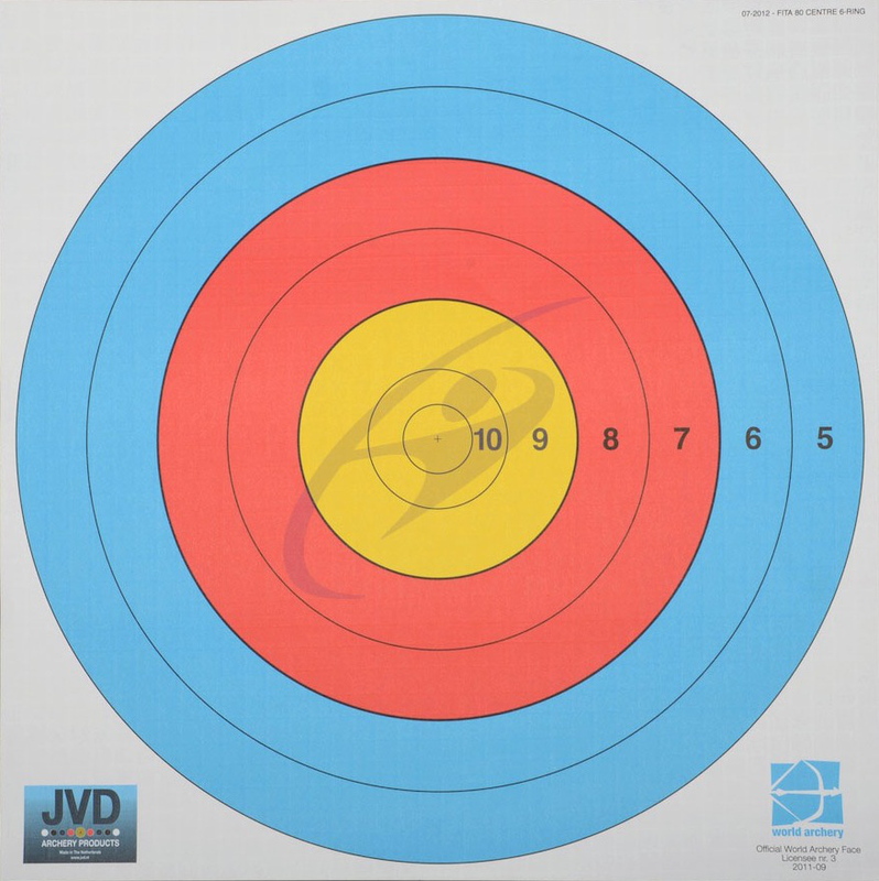 JVD World Archery 80cm 6 Ring (10 to 5 Zone) Clickers Archery